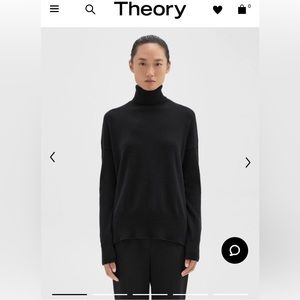 Theory Karenia Cashmere Turtleneck Sweater, size Small